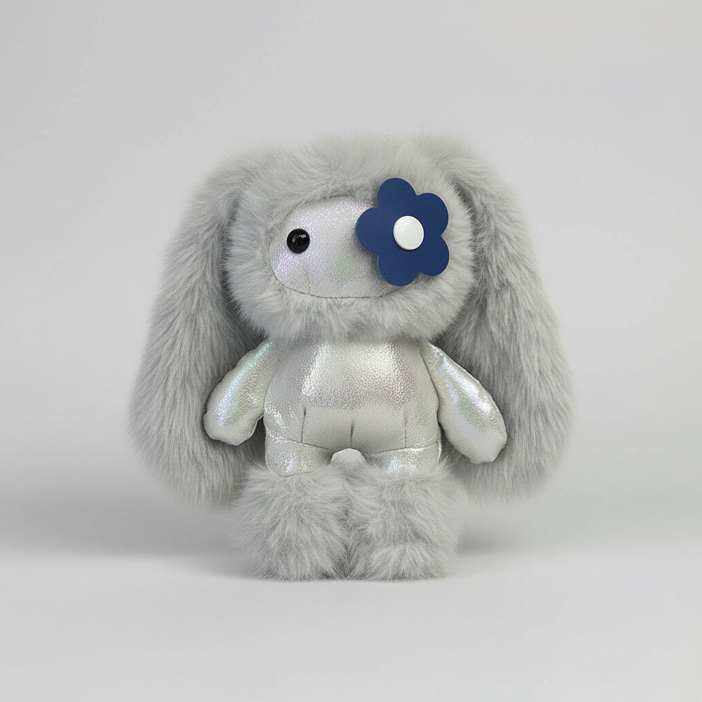 Blue & White Flower Eye Patch