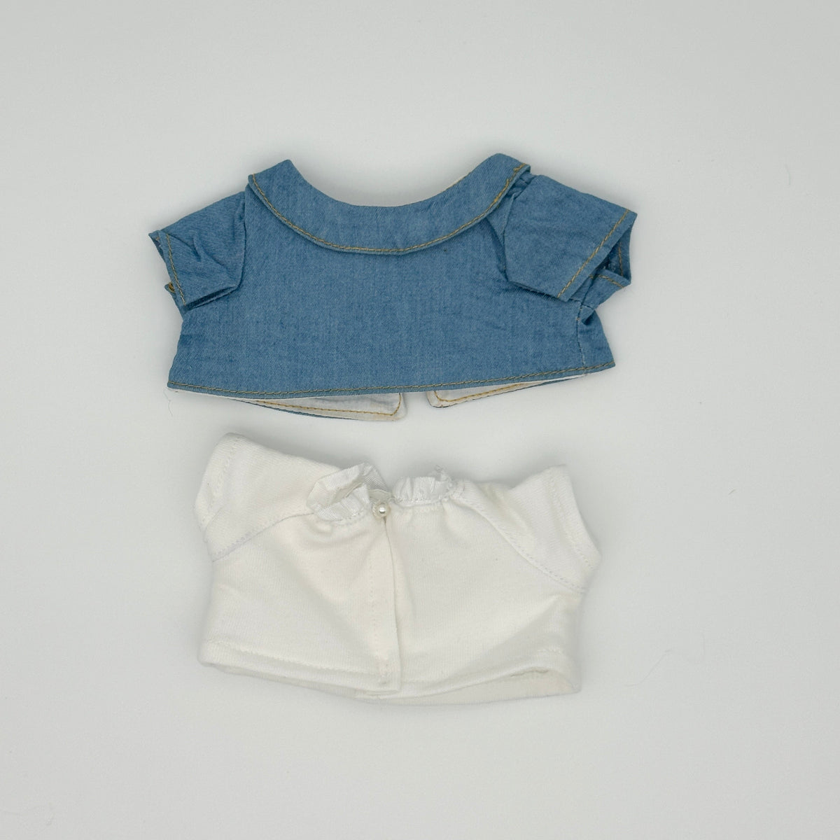 Short-Sleeve Denim Shirt + Tee