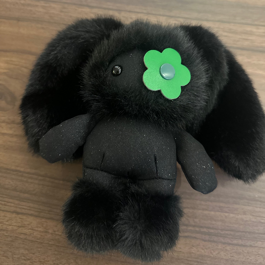 Green & Dark Green Flower Eye Patch