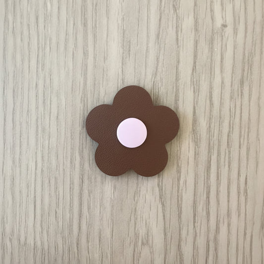 Brown & Pink Flower Eye Patch