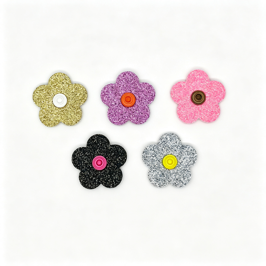 Flower Glitter Eye Patches (5-Pack)