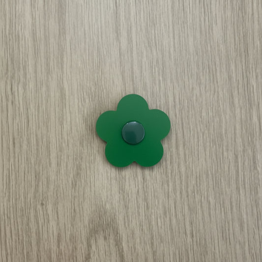 Green & Dark Green Flower Eye Patch