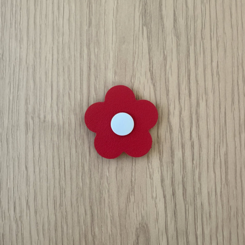 Red & Light Blue Flower Eye Patch