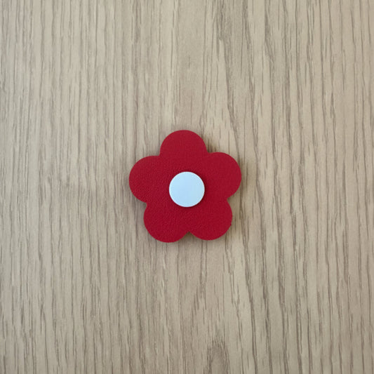 Red & Light Blue Flower Eye Patch