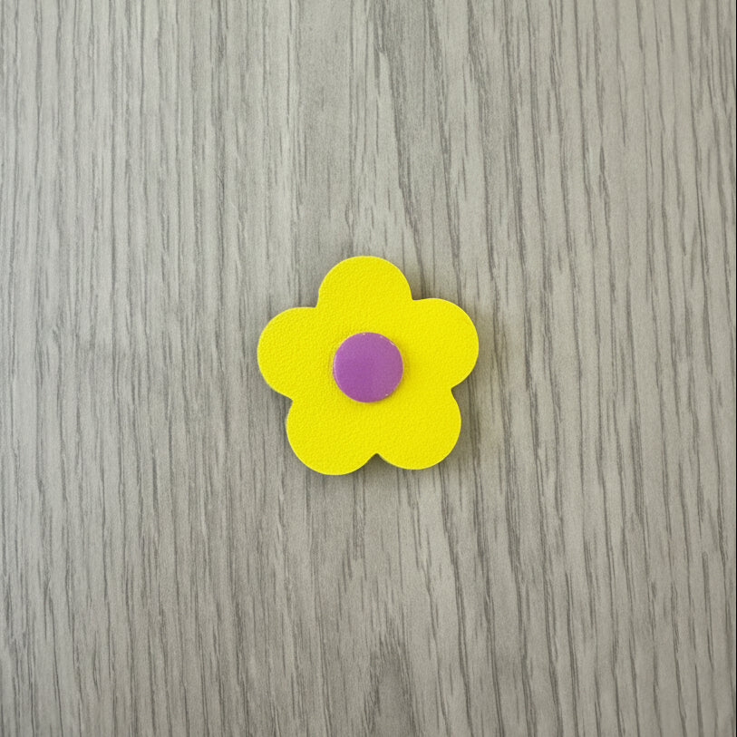 Yellow & Purple Flower Eye Patch